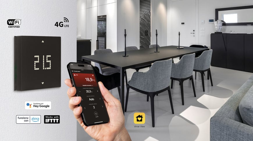 Nuovi termostati Smart da parete Wi-Fi e 4G LTE Ora disponibili anche nell'elegante finitura nera